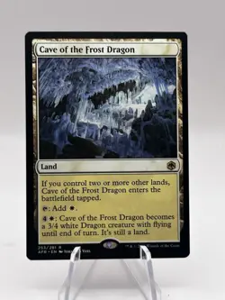 Cave of the Frost Dragon 253/281 Adventures in the Forgotten Realms AFR MTG NM - Image 1