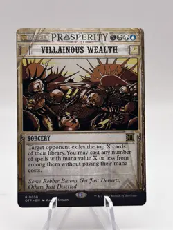 Villainous Wealth 0058 Showcase Outlaws Thunder Junction OTP MTG NM - Image 1