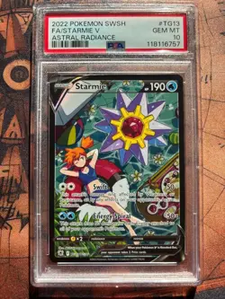 PSA 10 - STARMIE V - #TG13 Astral Radiance - GEM MINT - 2022 Pokemon TGC - Image 1