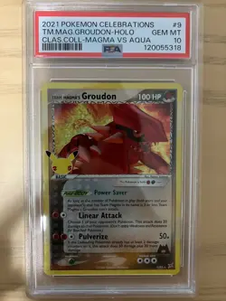 PSA 10 (Gem Mint)Team Magma's Groudon-Holo(Pokemon celebrations)Magma vs Aqua - Image 1