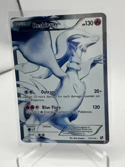 Pokemon Reshiram Card 113/114 Full Art Black White Near Mint NM, 2011 TCG - Image 4