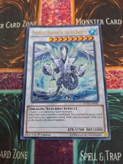Yugioh Trishula, Dragon of the Ice Barrier DUDE-EN014 Ultra Rare 1st Edition NM - Image 1