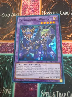 Yugioh El Shaddoll Winda SDSH-EN047 Super Rare 1st Edition Near Mint - Image 1