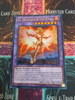 Yugioh El Shaddoll Grysta SDSH-EN041 Ultra Rare 1st Edition Near Mint - Image 1