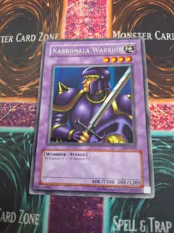 Yugioh Karbonala Warrior LOB-067 Rare OG Unlimited Near Mint - Image 1