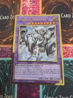 Yugioh Invoked Mechaba MGED-EN025 Premium Gold Rare 1st Edition NM/LP - Image 1