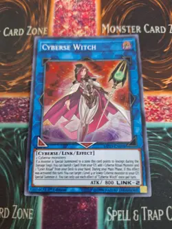 Yugioh Cyberse Witch MP19-EN098 Super Rare 1st Edition Near Mint - Image 1