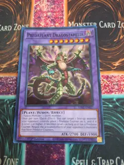 Yugioh Predaplant Dragostapelia RA01-EN027 Super Rare 1st Edition Near Mint - Image 1