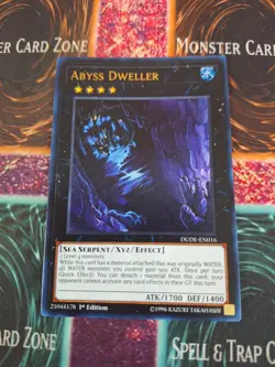 Yugioh Abyss Dweller DUDE-EN016 Ultra Rare 1st Edition Near Mint - Image 1