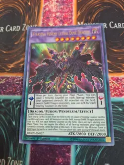 Yugioh Starving Venemy Lethal Dose Dragon DUOV-EN037 Ultra Rare 1st Edition NM - Image 1