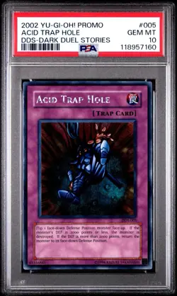 YUGIOH PSA 10 2002 Acid Trap Hole DDS-005 Secret Rare Promo *6595 - Image 1