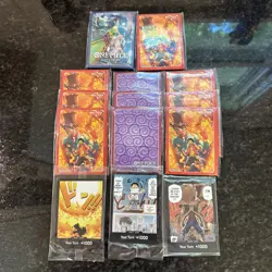 One Piece Card Game Holo Don!! And Devil Fruit Vol. 1 & 2 Sleeves Sabo Luffy - Image 1
