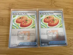 2x Buddy-Buddy Poffin 144/162 Promo League & Championship Cards Pokemon Card - Image 1