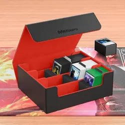 Card Deck Storage Box 1800 Card Deck Holder Box Trading Card Storage Box Magnet - Image 2