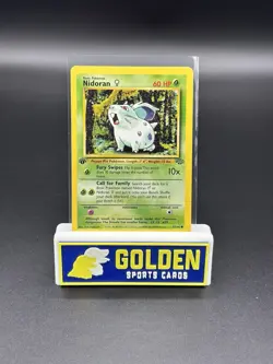 Nidoran #57/64 Jungle Female 1st Edition Pokemon Card TCG - Image 1