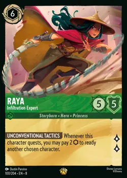 Raya - Infiltration Expert #100 Legendary | Lorcana: Reign of Jafar Card - Image 1
