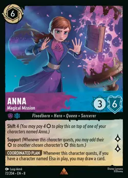 Anna - Magical Mission #72 Rare | Lorcana: Reign of Jafar Card - Image 1