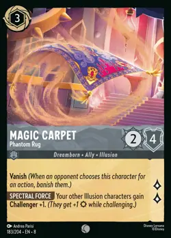 Magic Carpet - Phantom Rug #183 Common | Lorcana: Reign of Jafar Card - Image 1