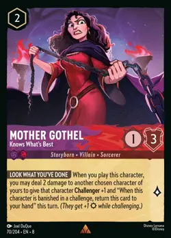 Mother Gothel - Knows What's Best #70 Rare | Lorcana: Reign of Jafar Card - Image 1