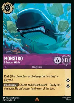 Monstro - Infamous Whale #64 Rare | Lorcana: Reign of Jafar Card - Image 1