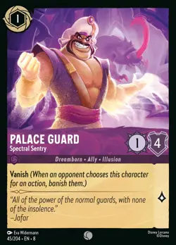 Palace Guard - Spectral Sentry #45 Common | Lorcana: Reign of Jafar Card - Image 1