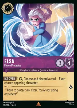 Elsa - Fierce Protector #60 Rare | Lorcana: Reign of Jafar Card - Image 1