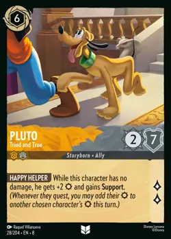 Pluto - Tried and True #28 Uncommon | Lorcana: Reign of Jafar Card - Image 1