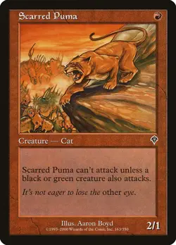 MTG - Scarred Puma - Invasion - X1 - (NM) - - Image 1