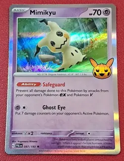 Mimikyu 097/193 Halloween 2023 Trick or Trade Holo Rare Pokemon Card - Image 1