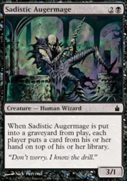 Sadistic Augermage -Foil Medium Play MTG Ravnica - Image 1