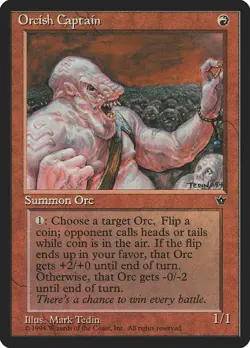 MTG - Orcish Captain - Fallen Empires - X1 - (LP) - - Image 1
