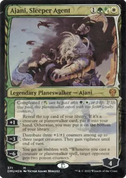 Ajani, Sleeper Agent NM/M* Foil Dominaria United ENGLISH 213/271 mtg Card - Image 1
