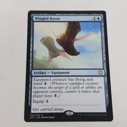 MTG Winged Boots AFC #020 Regular Rare - NM TCG - Image 1
