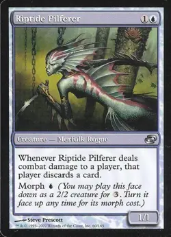 Riptide Pilferer -Foil Medium Play MTG Planar Chaos - Image 1