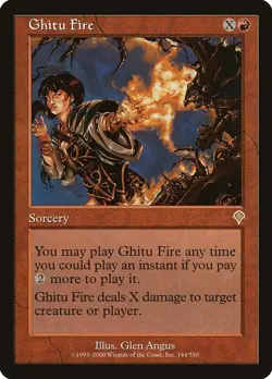 MTG - Ghitu Fire - Invasion - X1 - (LP) - - Image 1