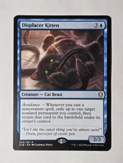 MTG Displacer Kitten Commander Legends: Battle for Baldur's Gate Regular NM - Image 1