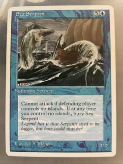 Sea Serpent MTG Core Set 4th Edition Regular - Image 1