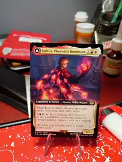 Mtg. Joshua, Phoenix's Dominant. Borderless. Final Fantasy Pack Fresh - Image 1