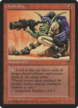 MTG - Orcish Spy (Gelon) - Fallen Empires - X1 - (NM) - - Image 1