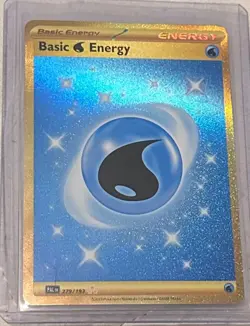 Basic Water Energy - 279/193 - Hyper Rare Pokemon Paldea Evolved - NM - Image 1