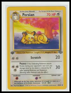 Jungle #42/64 Persian 1st Edition Pokemon TCG - Image 1