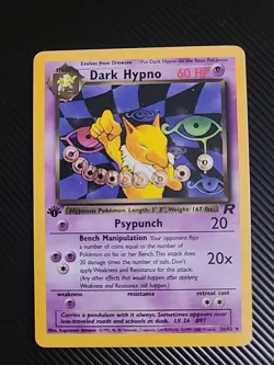 Dark Hypno - 26/82 - Pokemon Team Rocket 1st Edition Rare Card WOTC VLP - Image 1