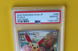 2023 POKEMON JAPANESE SV3a PLUSLE ART RARE #65 PSA 10 - Image 2