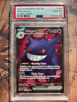 PSA 10 - Gengar EX - 193/162 Temporal Forces - Gem Mint - Pokemon TGC - Image 1