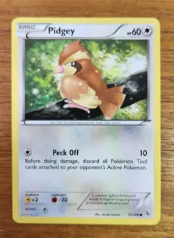 Pidgey Pokemon Card, Flashfire Set 75/106 - Image 1