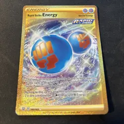 RAPID STRIKE ENERGY 182/163 SWSH05 BATTLE STYLES POKEMON SECRET RARE NM/M - Image 1