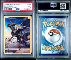 2022 POKEMON SWORD & SHIELD BRILLIANT STARS #TG05 FULL ART ZEKROM PSA 9 MINT - Image 3