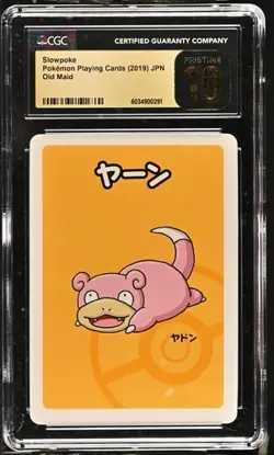 2019 Pokemon Japanese Slowpoke Old Maid Playing Card CGC PRISTINE 10 - Image 1