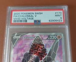 Pokemon PSA9 Coalossal V Full Art Vivid Voltage 173/185 - Graded Card PSA MINT - Image 3