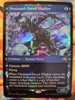 Thousand-Faced Shadow Showcase Foil Magic The Gathering Card, Kamigawa, 337 - Image 1